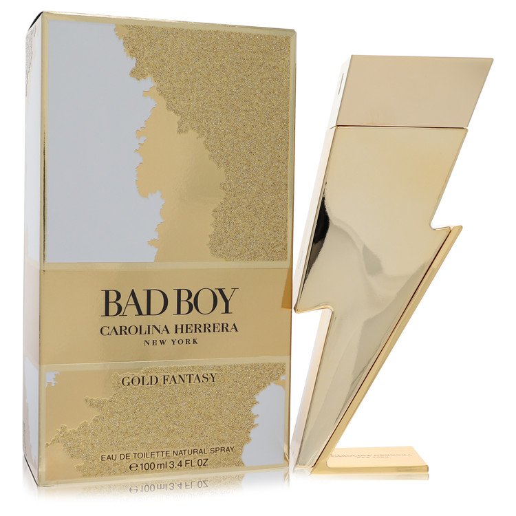 Bad Boy Gold Fantasy by Carolina Herrera Eau De Toilette Spray for Men
