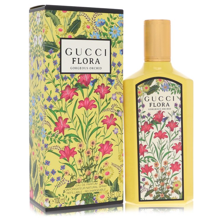 Flora Gorgeous Orchid by Gucci Eau De Parfum Spray Refillable for Women