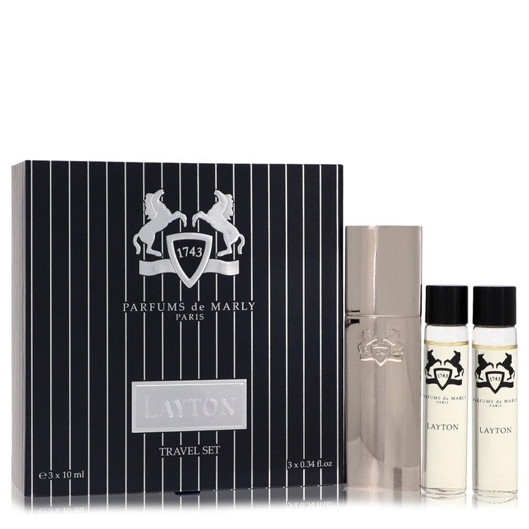 Layton Royal Essence by Parfums De Marly Three Eau De Parfum Sprays Travel Set 3 x . for Men
